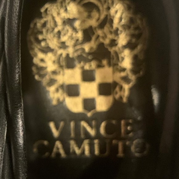 Vince Camuto Ladies Black & Gold Shoes - Picture 8 of 9